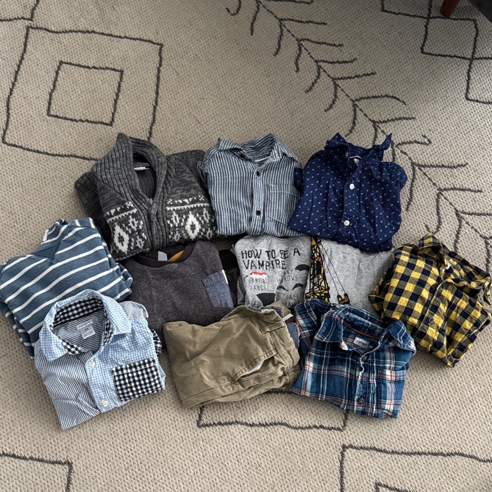 Lot of 11 Carter’s Toddler Boy 3T Shirts, Sweaters, Pants